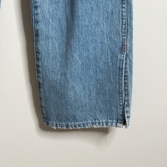 Madewell Jeans The Perfect Vintage Straight Button Fly Split Hem Denim Size 30 - Picture 6 of 11